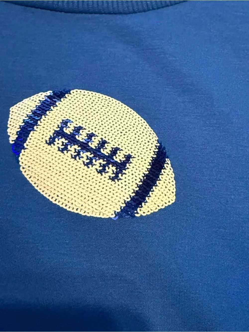 💙 NWT Mary Square “Footballs” Millie Sweatshirt 💙 - Picture 4 of 6